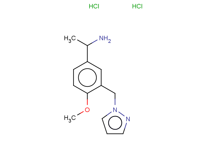 1-{4-methoxy-3-[(1H-pyrazol-1-yl)methyl]phenyl}ethan-1-amine dihydrochloride
