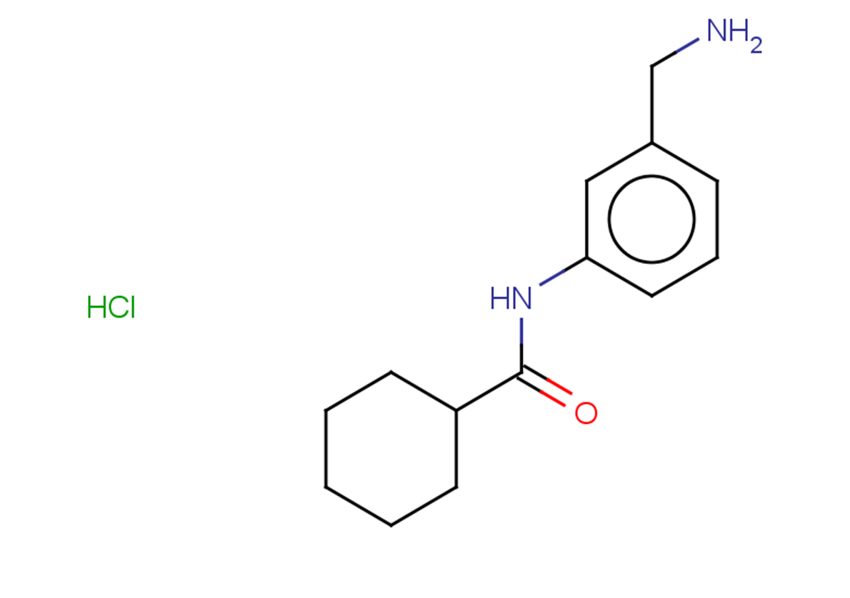 N-[3-(aminomethyl)phenyl]cyclohexanecarboxamide hydrochloride