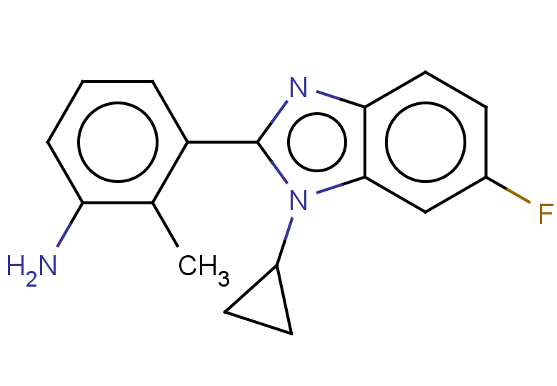 3-(1-cyclopropyl-6-fluoro-1H-1,3-benzodiazol-2-yl)-2-methylaniline