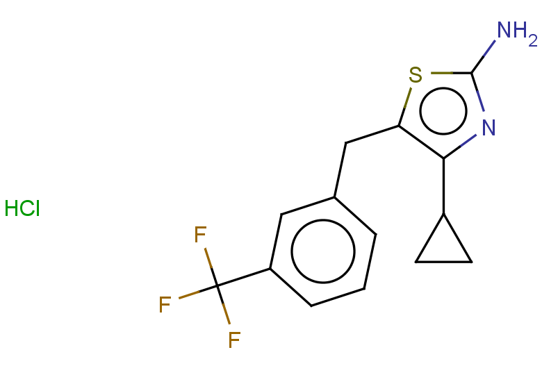 4-cyclopropyl-5-{[3-(trifluoromethyl)phenyl]methyl}-1,3-thiazol-2-amine hydrochloride
