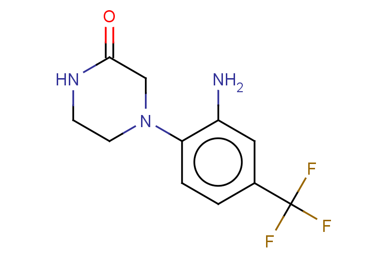4-[2-amino-4-(trifluoromethyl)phenyl]piperazin-2-one