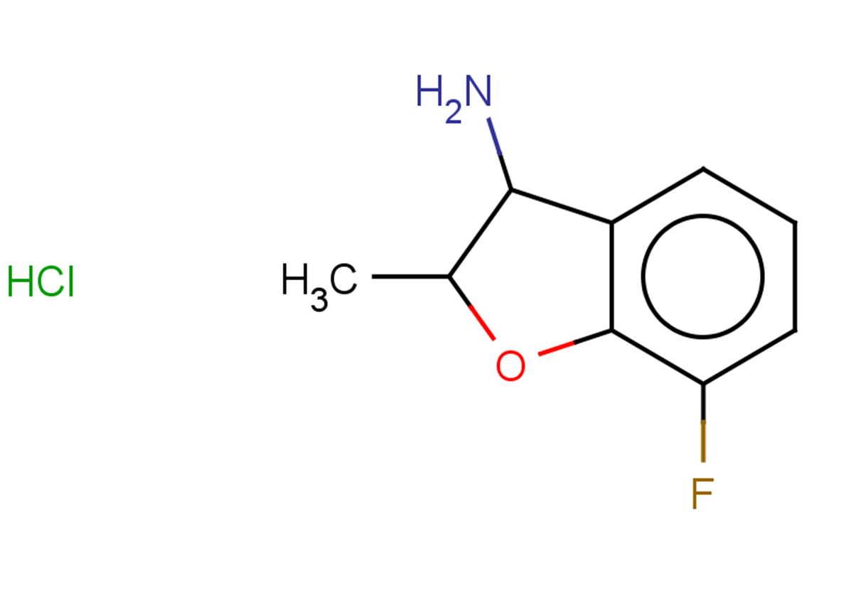 7-fluoro-2-methyl-2,3-dihydro-1-benzofuran-3-amine hydrochloride, Mixture of diastereomers
