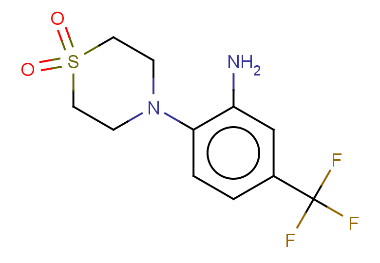 4-[2-amino-4-(trifluoromethyl)phenyl]-1lambda6-thiomorpholine-1,1-dione