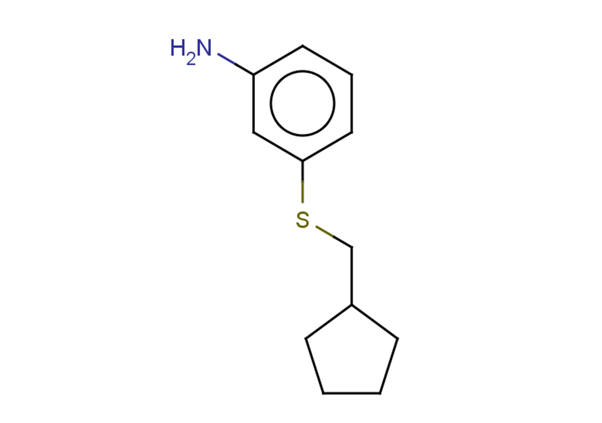 3-[(cyclopentylmethyl)sulfanyl]aniline