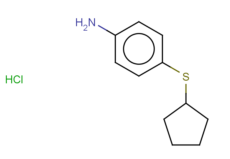 4-(cyclopentylsulfanyl)aniline hydrochloride