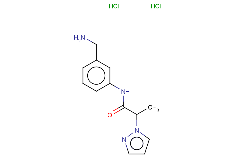 N-[3-(aminomethyl)phenyl]-2-(1H-pyrazol-1-yl)propanamide dihydrochloride