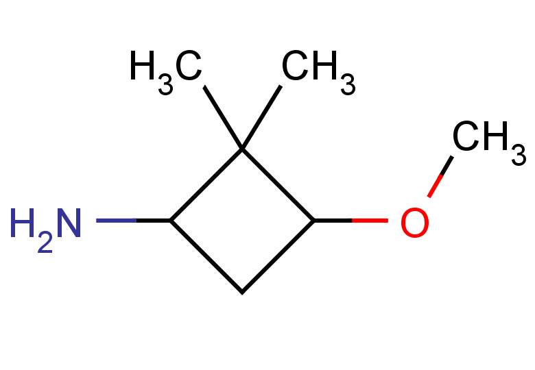3-methoxy-2,2-dimethylcyclobutan-1-amine, Mixture of diastereomers