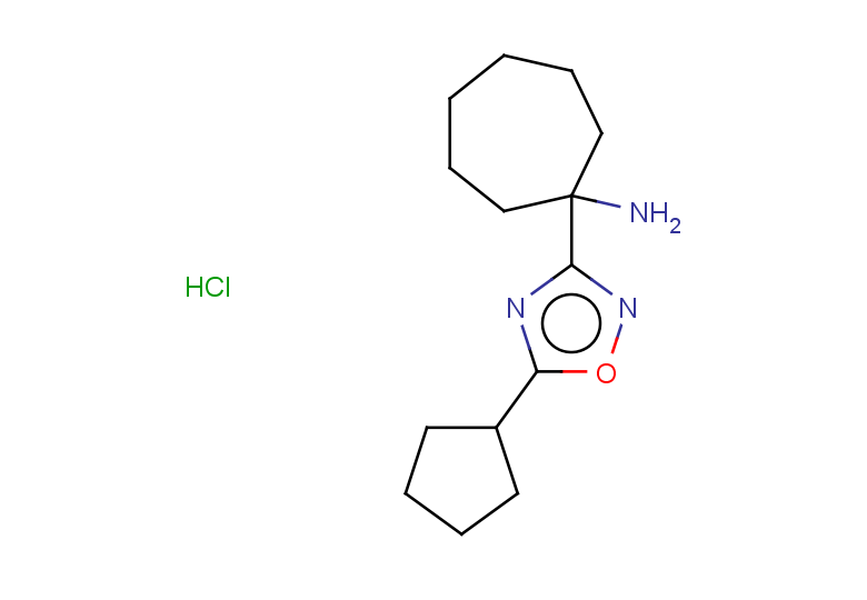 1-(5-cyclopentyl-1,2,4-oxadiazol-3-yl)cycloheptan-1-amine hydrochloride
