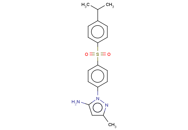 3-methyl-1-{4-[4-(propan-2-yl)benzenesulfonyl]phenyl}-1H-pyrazol-5-amine