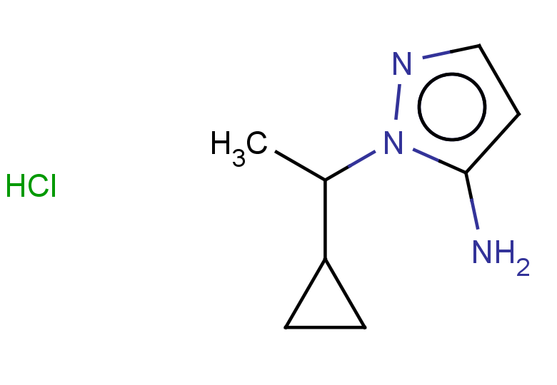 1-(1-cyclopropylethyl)-1H-pyrazol-5-amine hydrochloride