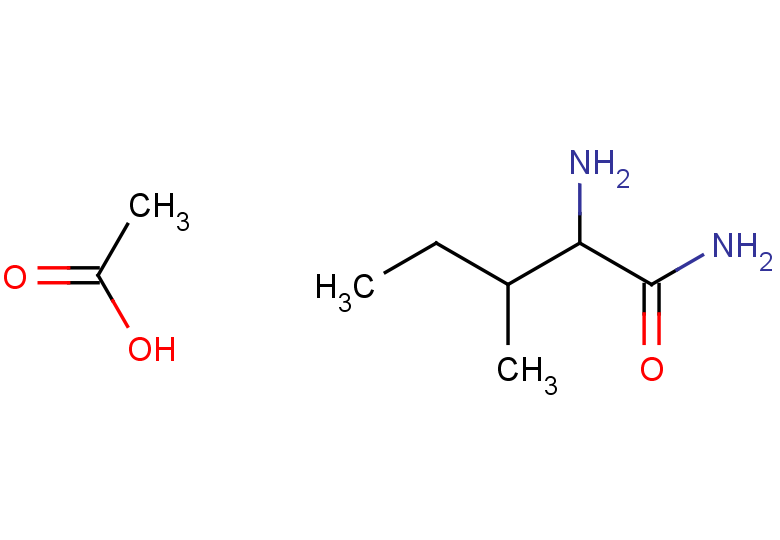 2-amino-3-methylpentanamide, acetic acid