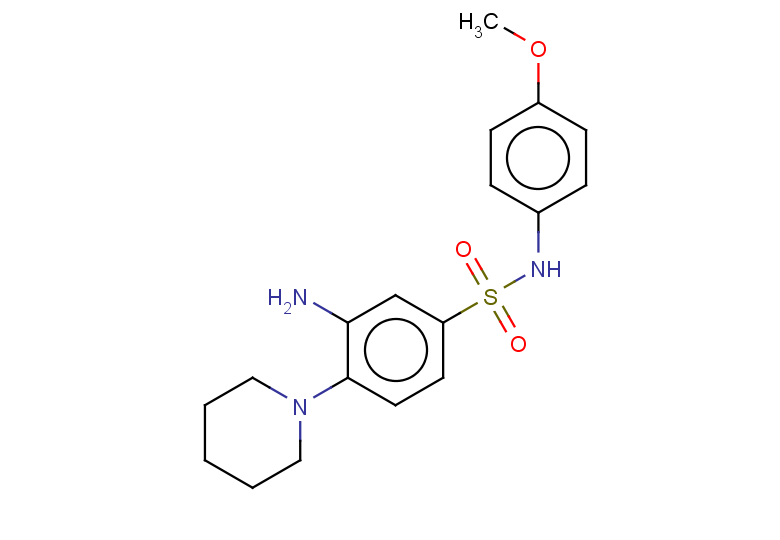 3-amino-N-(4-methoxyphenyl)-4-(piperidin-1-yl)benzene-1-sulfonamide