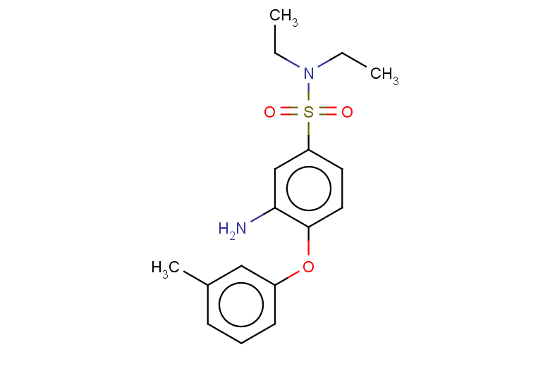 3-amino-N,N-diethyl-4-(3-methylphenoxy)benzene-1-sulfonamide