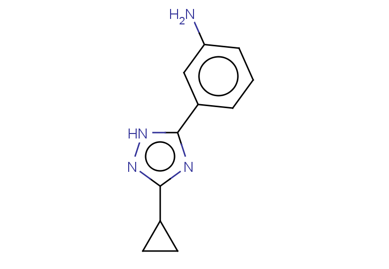 3-(3-cyclopropyl-1H-1,2,4-triazol-5-yl)aniline