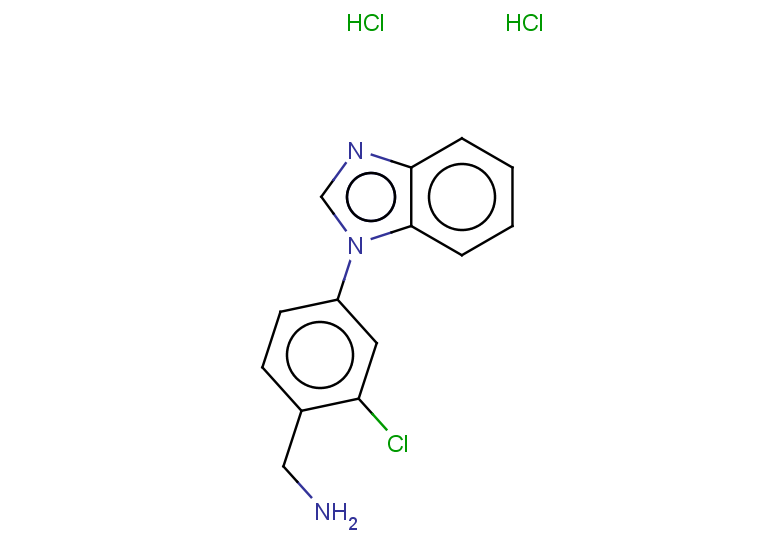 [4-(1H-1,3-benzodiazol-1-yl)-2-chlorophenyl]methanamine dihydrochloride