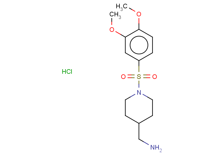[1-(3,4-dimethoxybenzenesulfonyl)piperidin-4-yl]methanamine hydrochloride