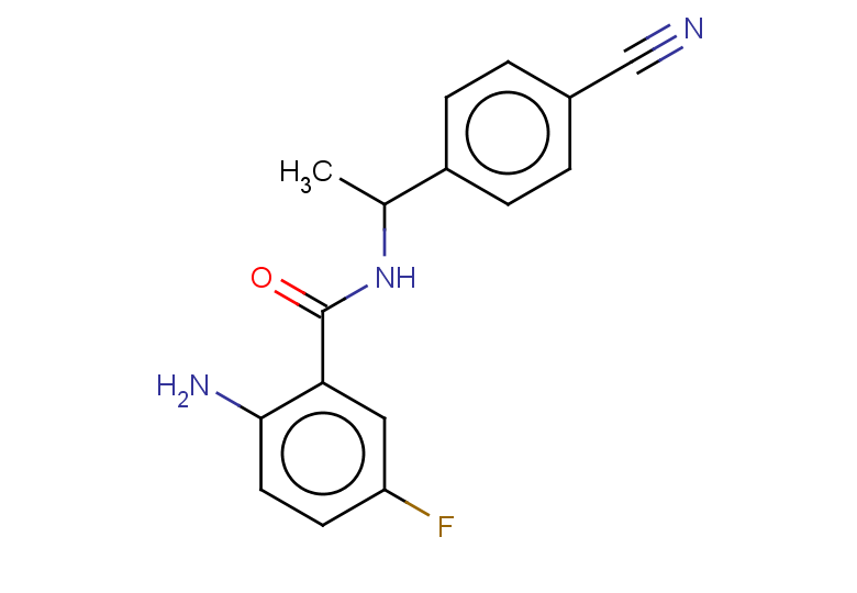 2-amino-N-[1-(4-cyanophenyl)ethyl]-5-fluorobenzamide