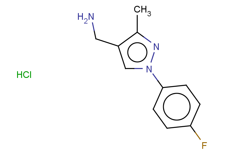 [1-(4-fluorophenyl)-3-methyl-1H-pyrazol-4-yl]methanamine hydrochloride