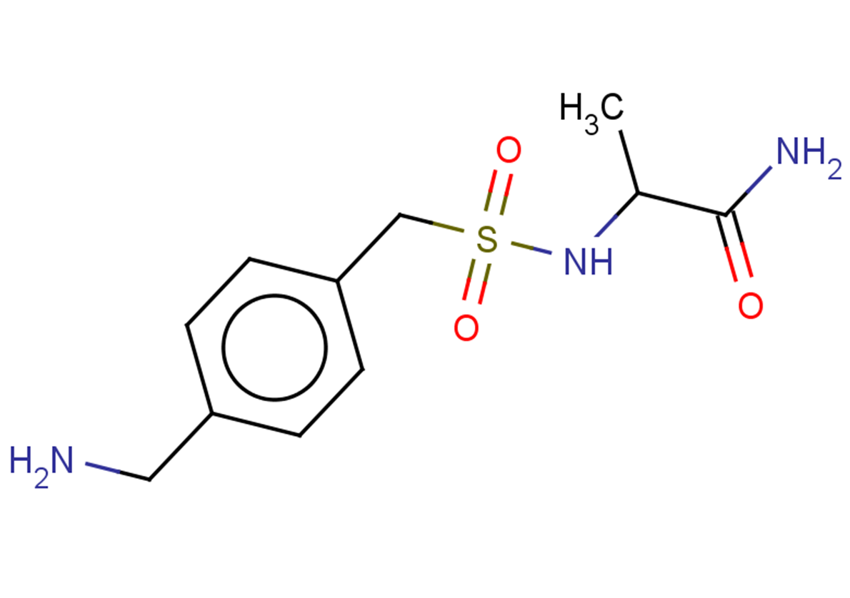 2-{[4-(aminomethyl)phenyl]methanesulfonamido}propanamide
