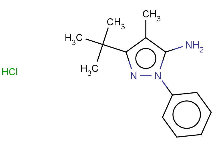 3-tert-butyl-4-methyl-1-phenyl-1H-pyrazol-5-amine hydrochloride