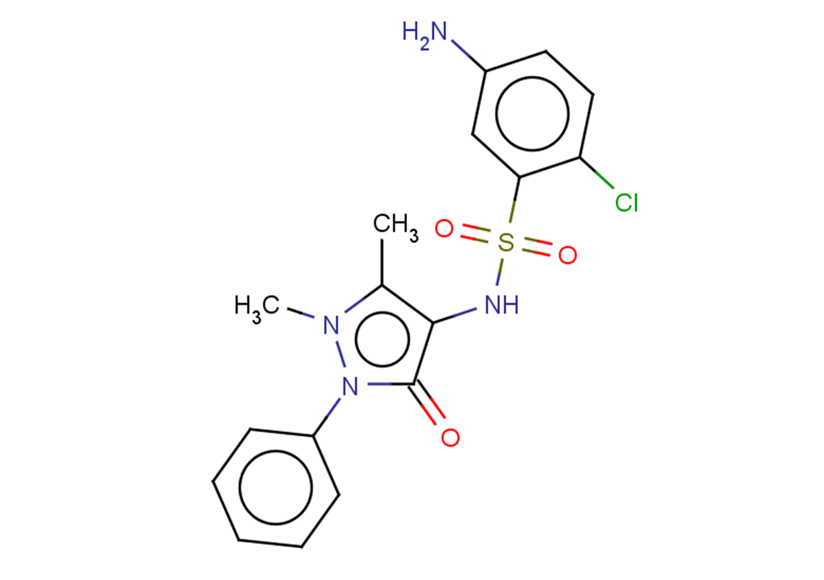 5-amino-2-chloro-N-(1,5-dimethyl-3-oxo-2-phenyl-2,3-dihydro-1H-pyrazol-4-yl)benzene-1-sulfonamide