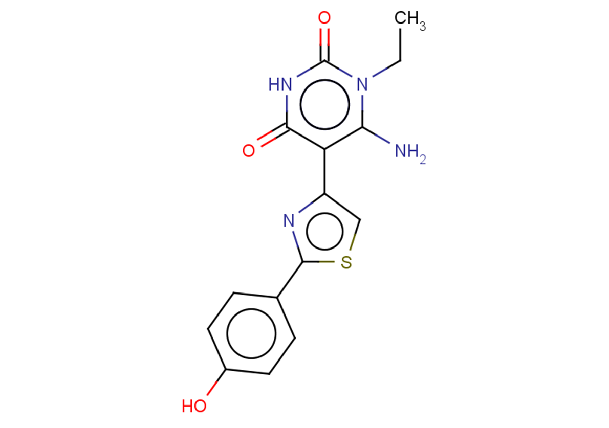 6-amino-1-ethyl-5-[2-(4-hydroxyphenyl)-1,3-thiazol-4-yl]-1,2,3,4-tetrahydropyrimidine-2,4-dione