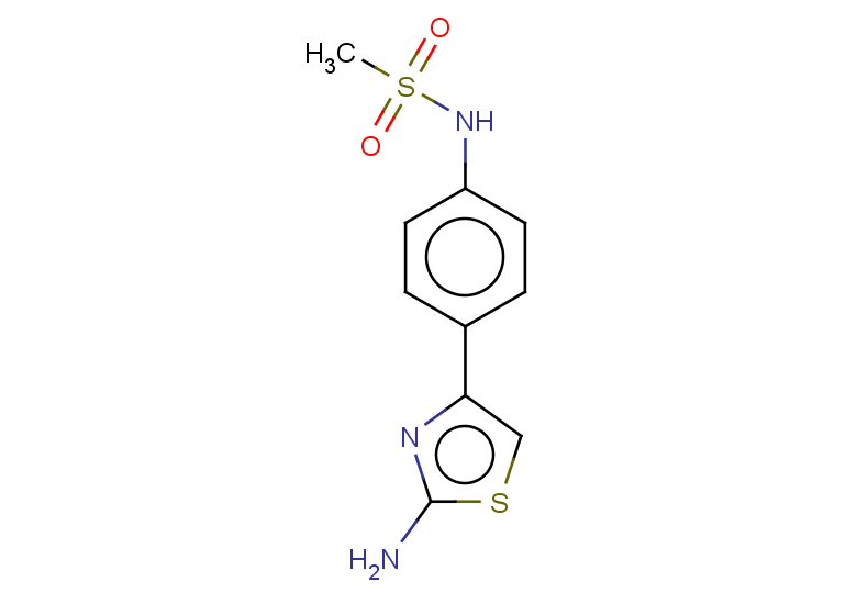 N-[4-(2-amino-1,3-thiazol-4-yl)phenyl]methanesulfonamide