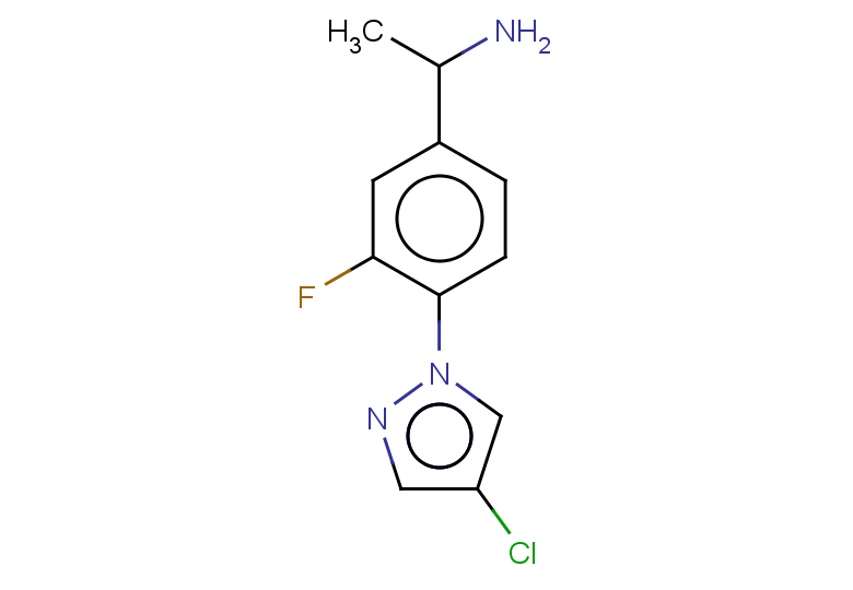 1-[4-(4-chloro-1H-pyrazol-1-yl)-3-fluorophenyl]ethan-1-amine