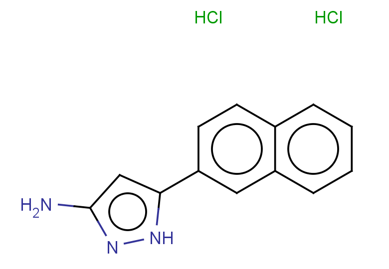 5-(naphthalen-2-yl)-1H-pyrazol-3-amine dihydrochloride