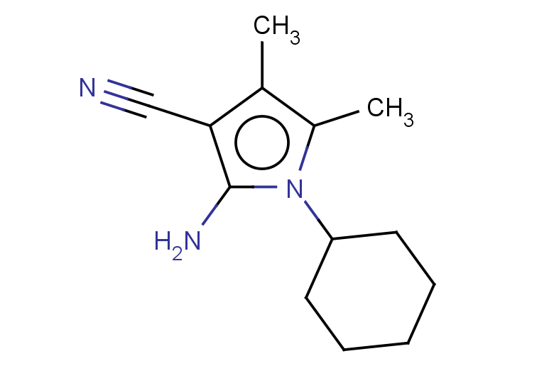 2-amino-1-cyclohexyl-4,5-dimethyl-1H-pyrrole-3-carbonitrile