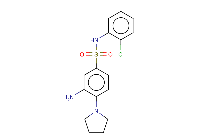 3-amino-N-(2-chlorophenyl)-4-(pyrrolidin-1-yl)benzene-1-sulfonamide