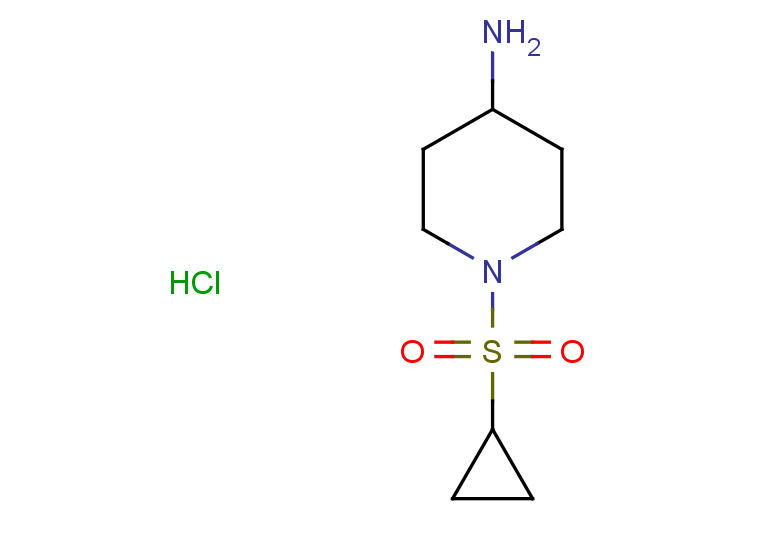 1-(cyclopropanesulfonyl)piperidin-4-amine hydrochloride