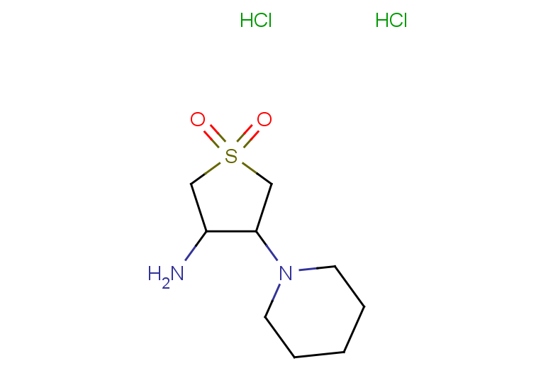 3-amino-4-(piperidin-1-yl)-1lambda6-thiolane-1,1-dione dihydrochloride