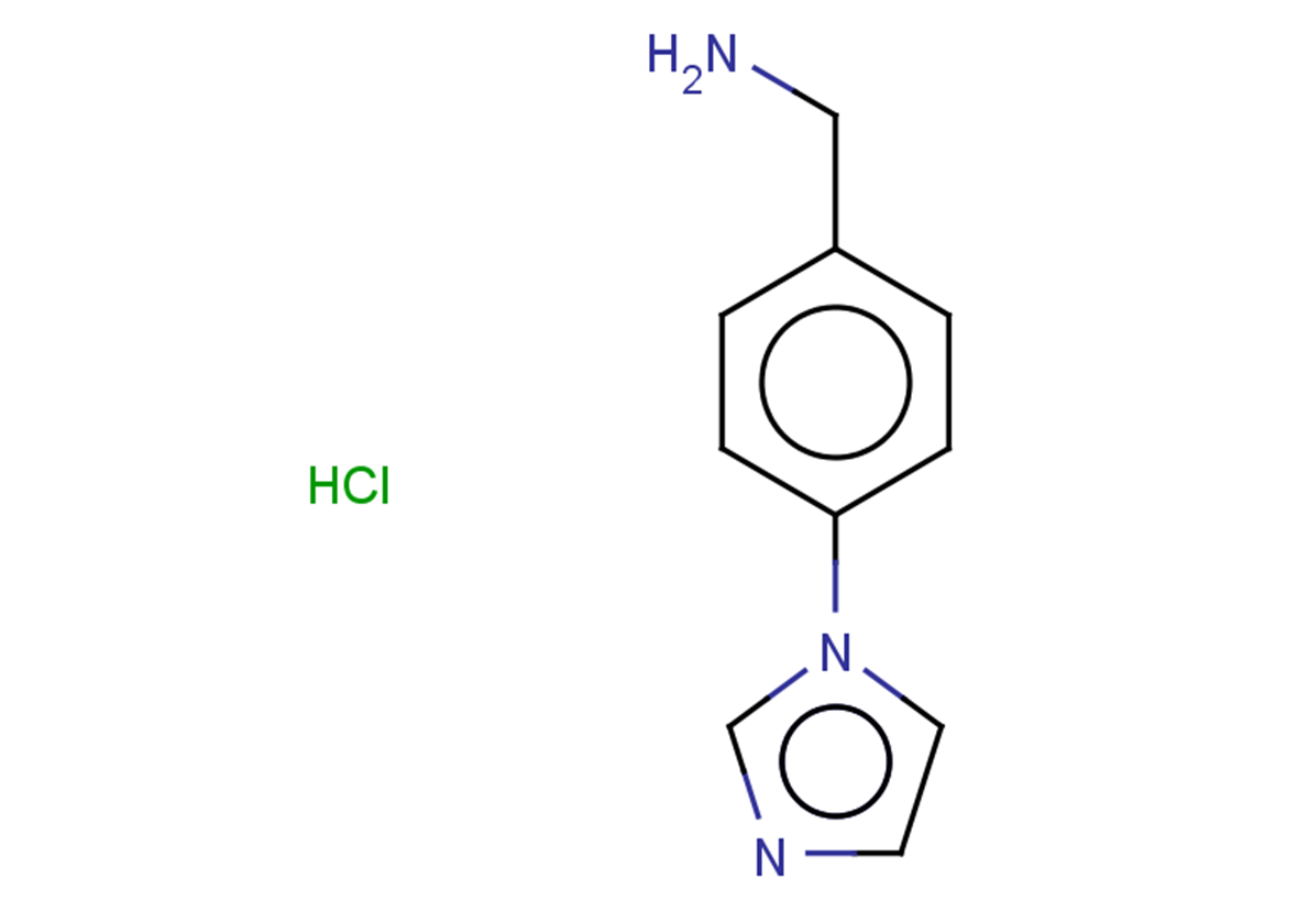 [4-(1H-imidazol-1-yl)phenyl]methanamine hydrochloride
