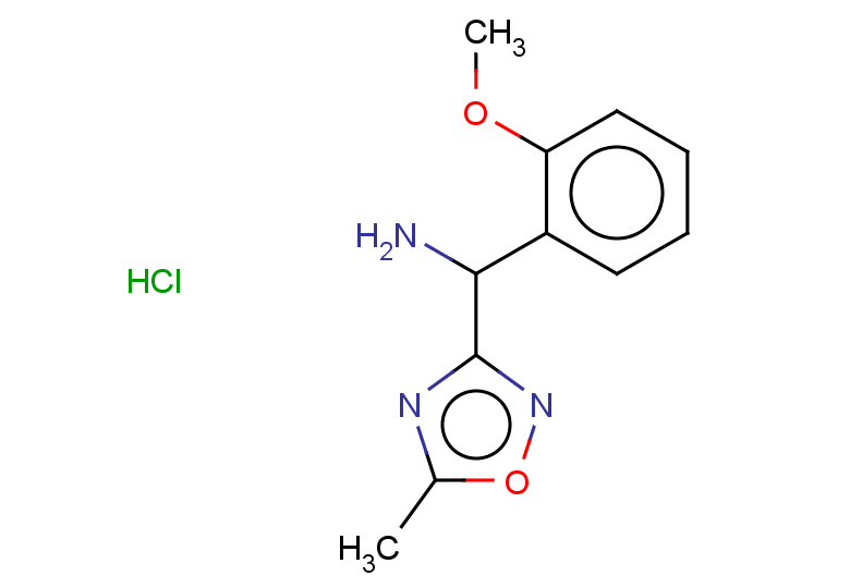 (2-methoxyphenyl)(5-methyl-1,2,4-oxadiazol-3-yl)methanamine hydrochloride