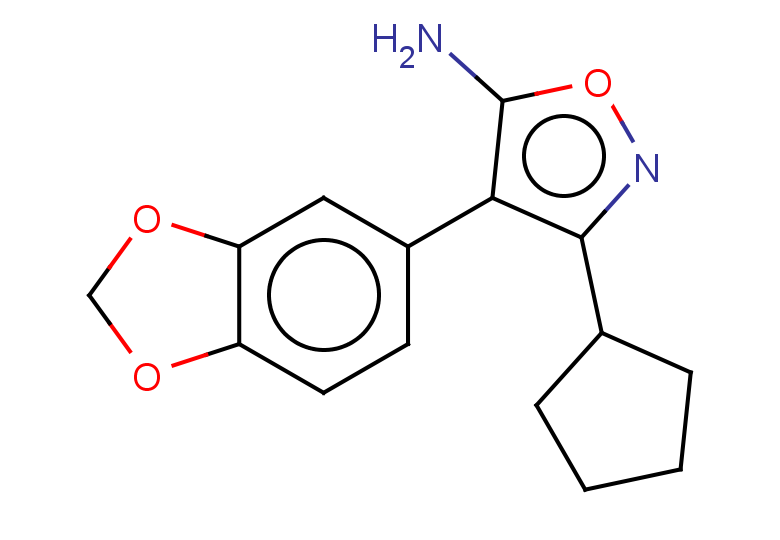 4-(1,3-dioxaindan-5-yl)-3-cyclopentyl-1,2-oxazol-5-amine