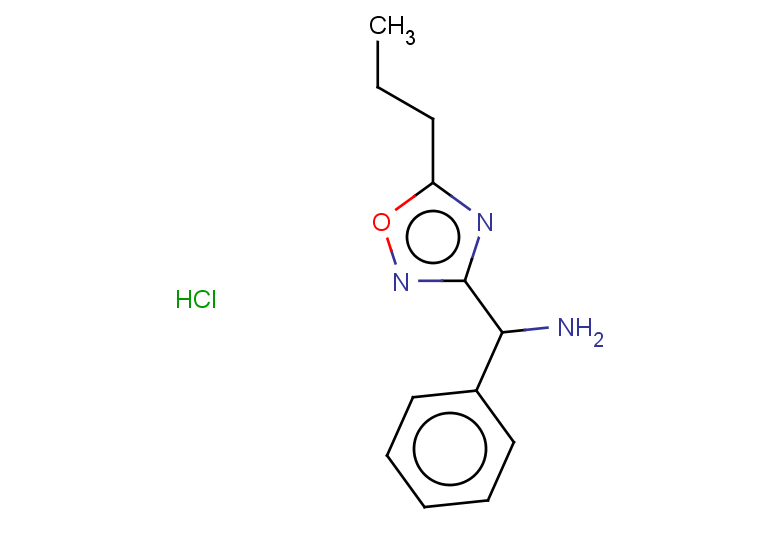 phenyl(5-propyl-1,2,4-oxadiazol-3-yl)methanamine hydrochloride