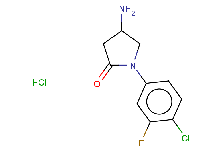 4-amino-1-(4-chloro-3-fluorophenyl)pyrrolidin-2-one hydrochloride