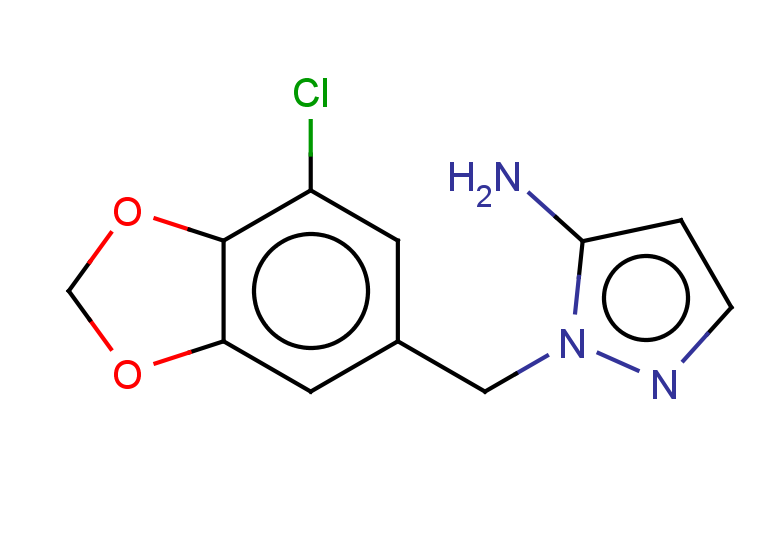 1-[(7-chloro-1,3-dioxaindan-5-yl)methyl]-1H-pyrazol-5-amine