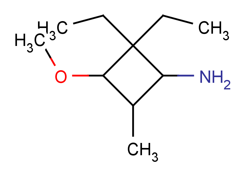 2,2-diethyl-3-methoxy-4-methylcyclobutan-1-amine, Mixture of diastereomers