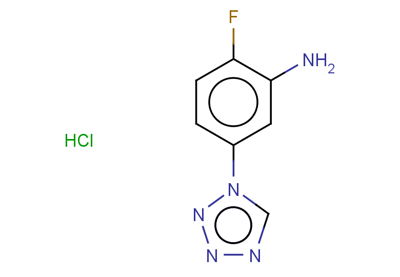 2-fluoro-5-(1H-1,2,3,4-tetrazol-1-yl)aniline hydrochloride
