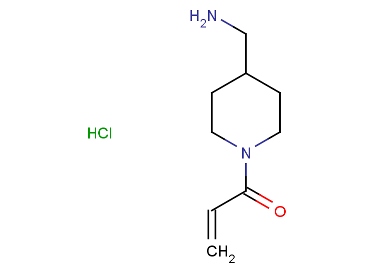 1-[4-(aminomethyl)piperidin-1-yl]prop-2-en-1-one hydrochloride