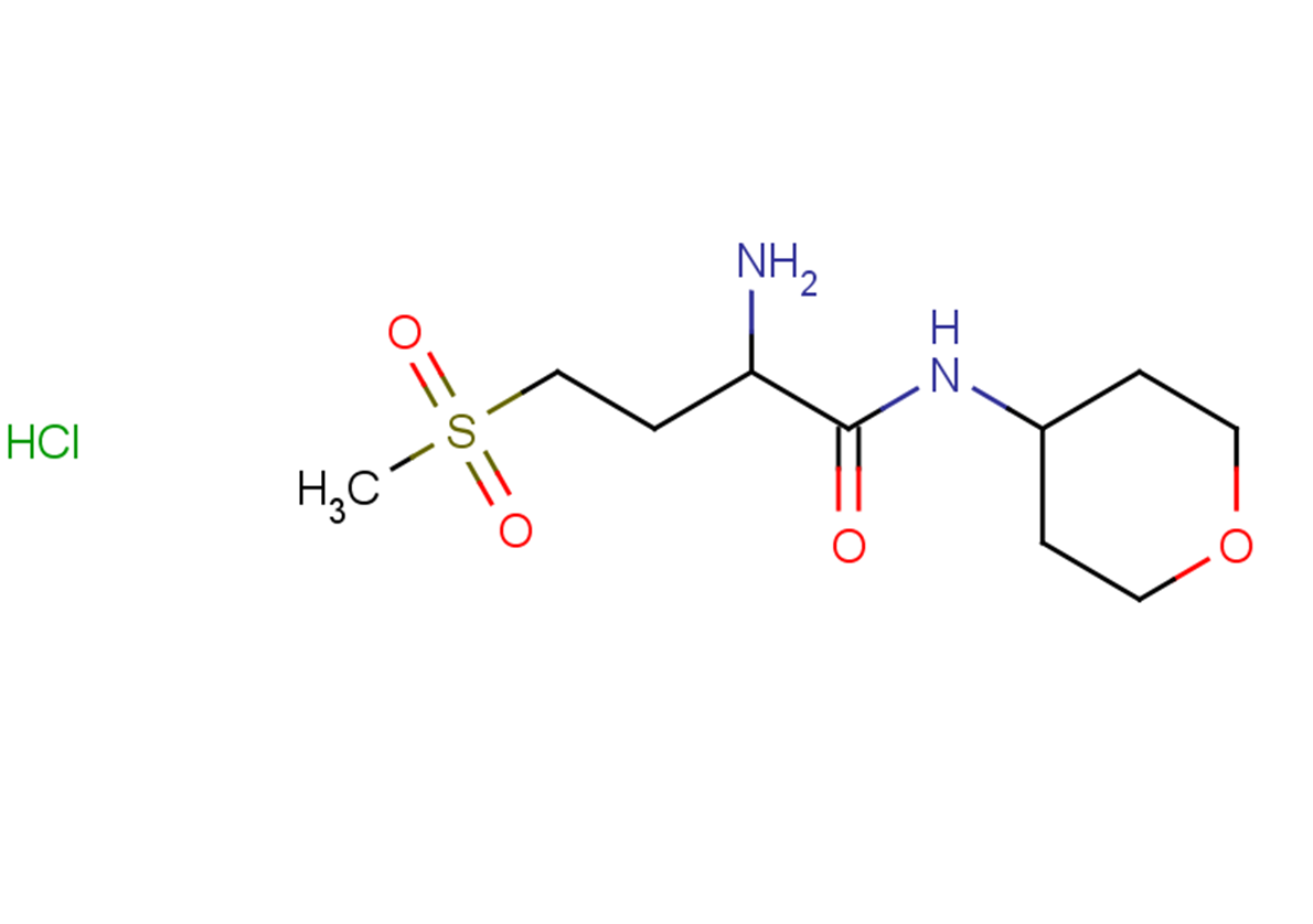 2-amino-4-methanesulfonyl-N-(oxan-4-yl)butanamide hydrochloride