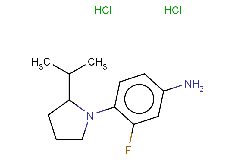 3-fluoro-4-[2-(propan-2-yl)pyrrolidin-1-yl]aniline dihydrochloride