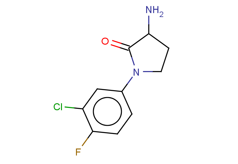 3-amino-1-(3-chloro-4-fluorophenyl)pyrrolidin-2-one