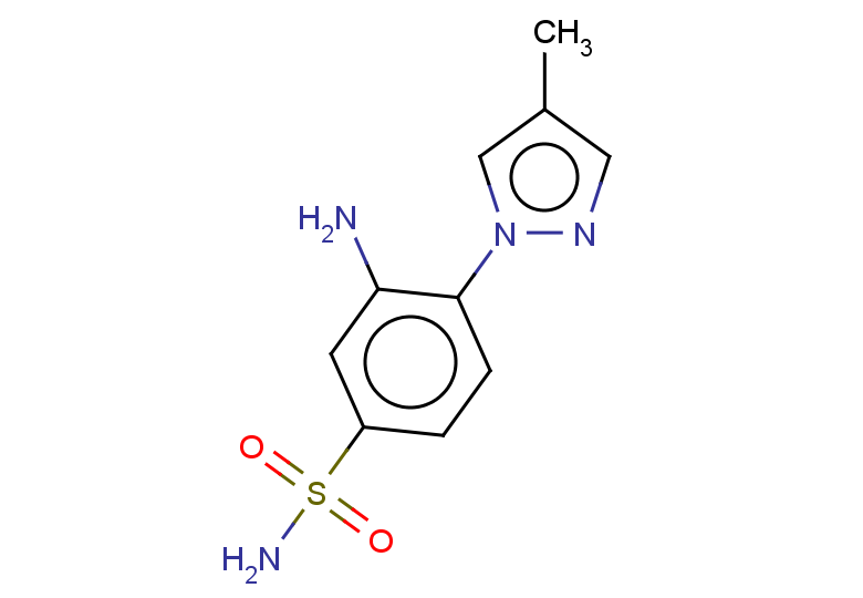 3-amino-4-(4-methyl-1H-pyrazol-1-yl)benzene-1-sulfonamide