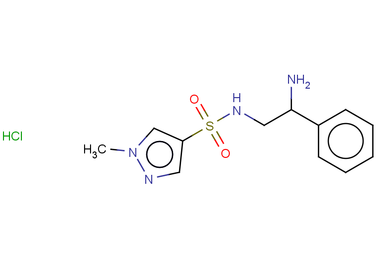 N-(2-amino-2-phenylethyl)-1-methyl-1H-pyrazole-4-sulfonamide hydrochloride