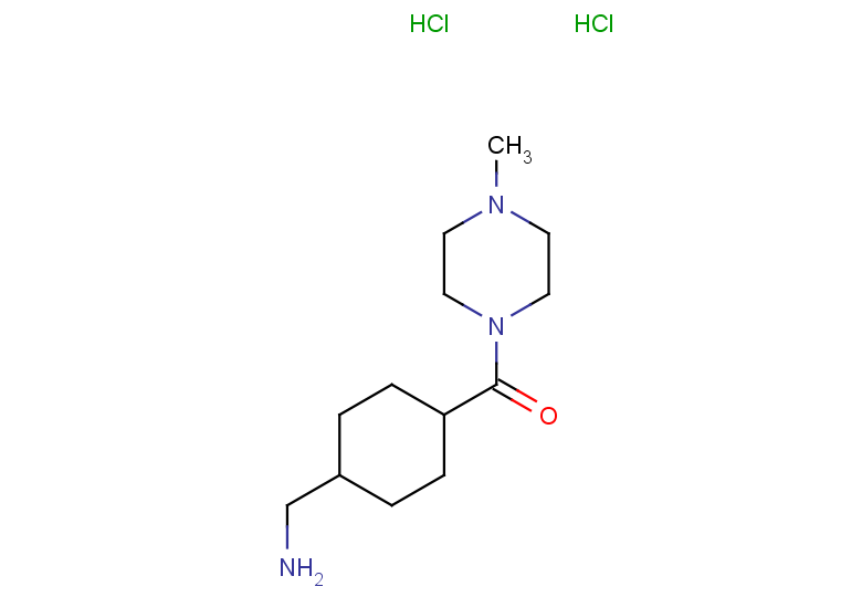 [4-(4-methylpiperazine-1-carbonyl)cyclohexyl]methanamine dihydrochloride