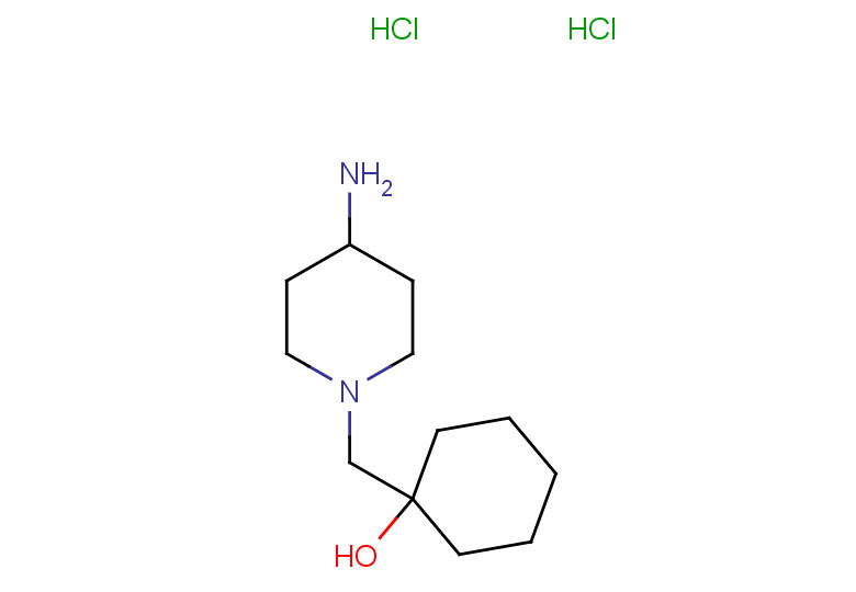 1-[(4-aminopiperidin-1-yl)methyl]cyclohexan-1-ol dihydrochloride