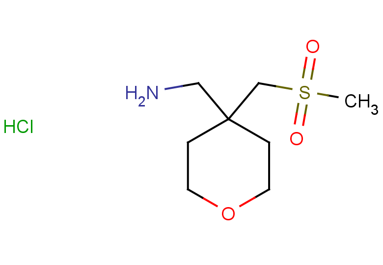 [4-(methanesulfonylmethyl)oxan-4-yl]methanamine hydrochloride